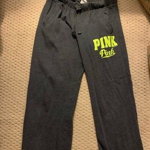 VS PINK dark grey sweatpants